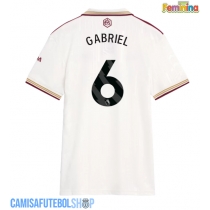 Camisa de time de futebol Arsenal Gabriel Magalhaes #6 Replicas 3º Equipamento Feminina 2025-26 Manga Curta